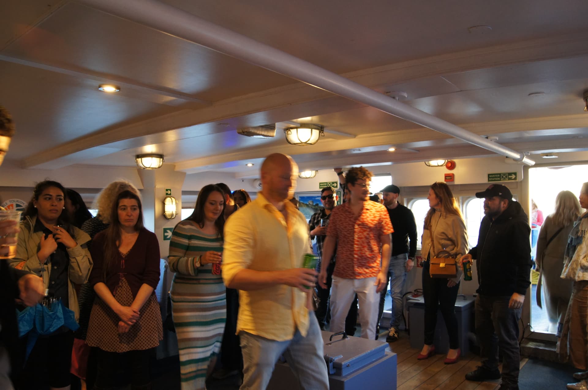 Guests chatting during a Love Éire social